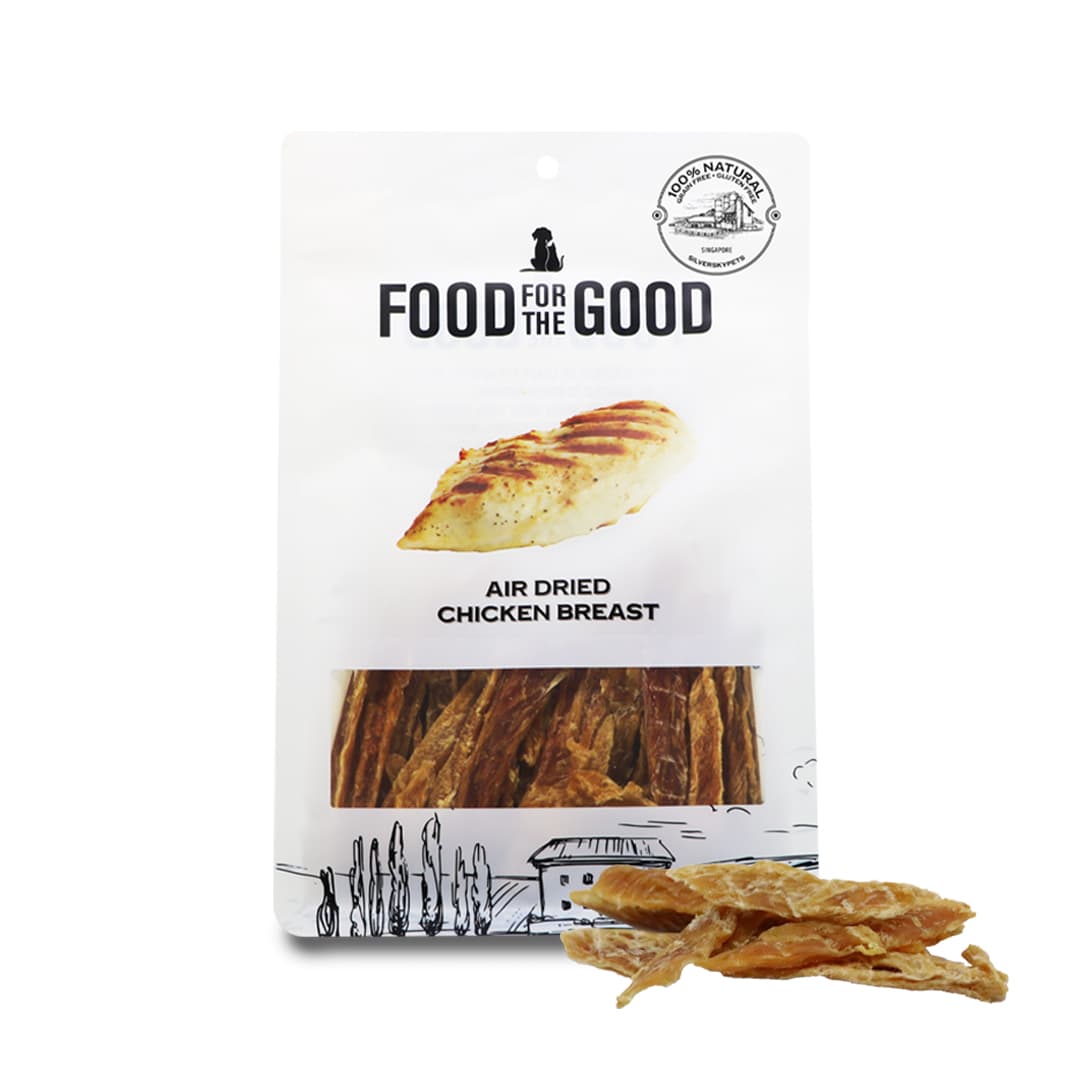 Food For The Good Air-Dried Chicken Breast Treats for Dogs & Cats - 300g
