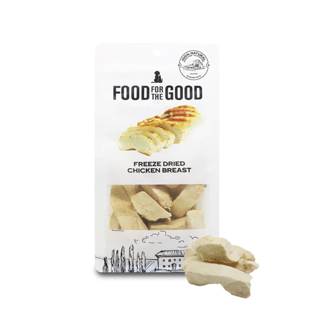 Food For The Good Freeze-Dried Chicken Breast Treats for Dogs & Cats