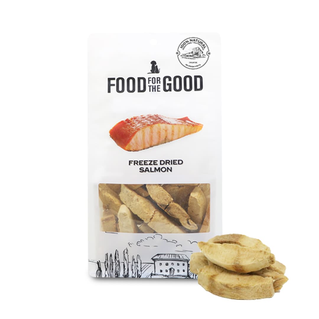 Food For The Good Freeze-Dried Salmon Treats for Cats & Dogs - 50g