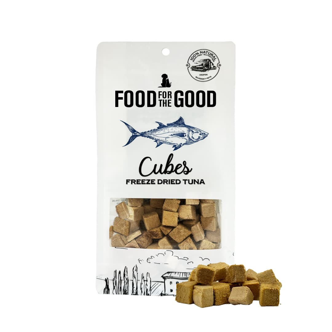 Food For The Good Freeze-Dried Tuna Cubes Treats for Cats & Dogs - 70g