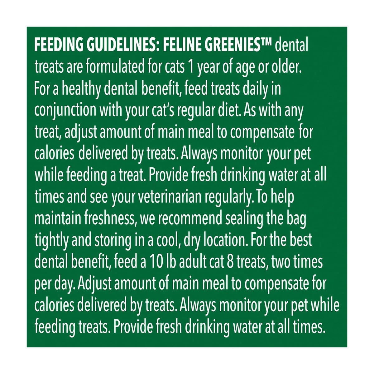 Feline Greenies Tuna Dental Treats for Cats