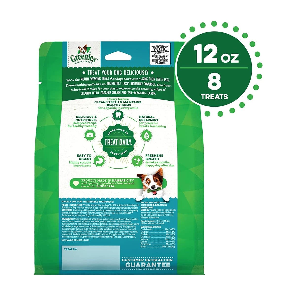 Greenies Mint Dental Treats for Large Dogs - 340g