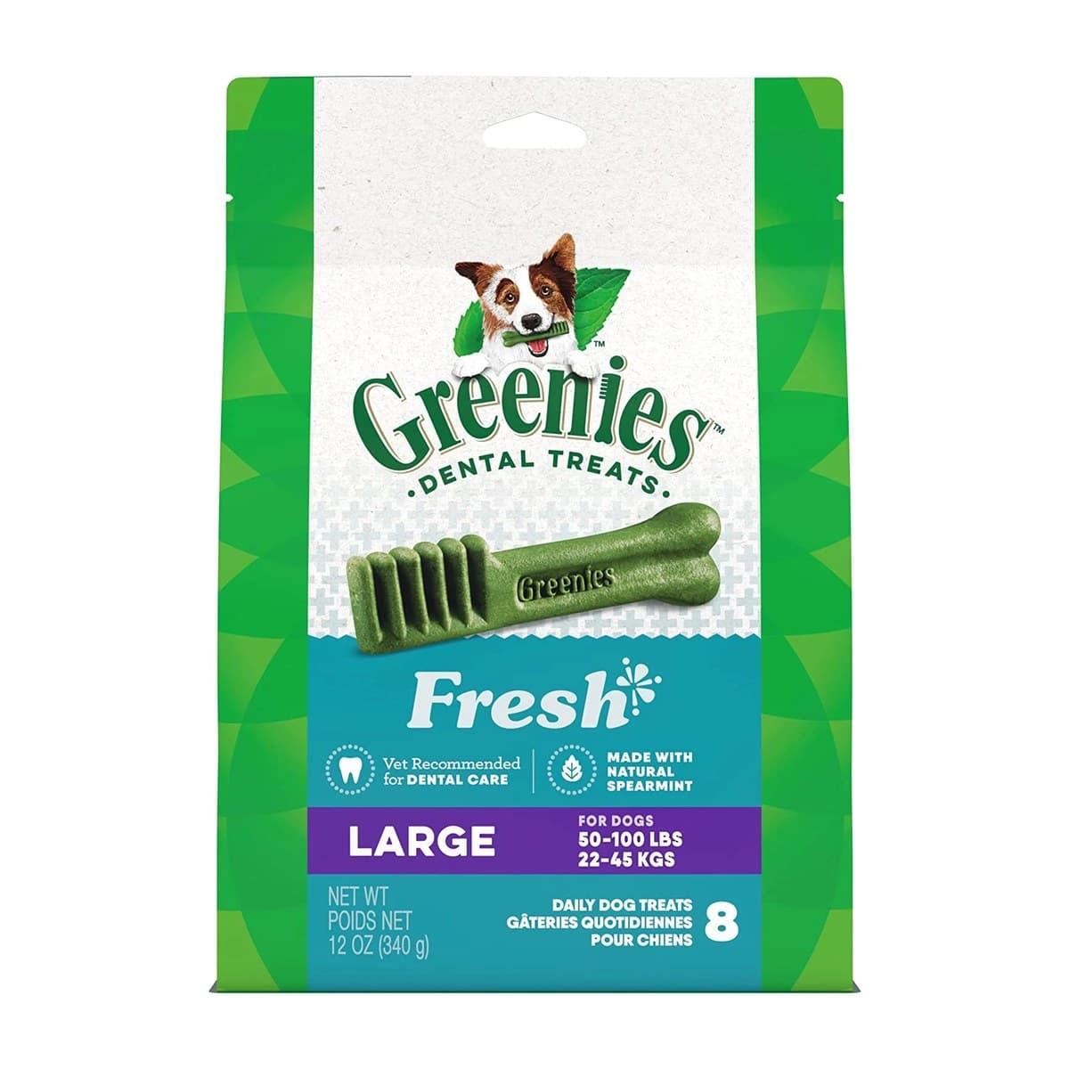 Greenies Mint Dental Treats for Large Dogs - 340g