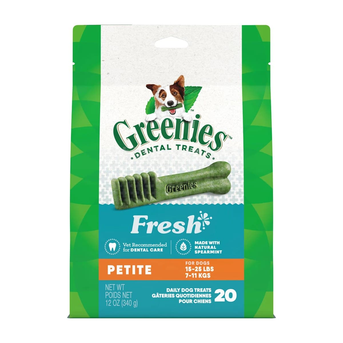 Greenies Mint Dental Treats for Petite Dogs - 340g