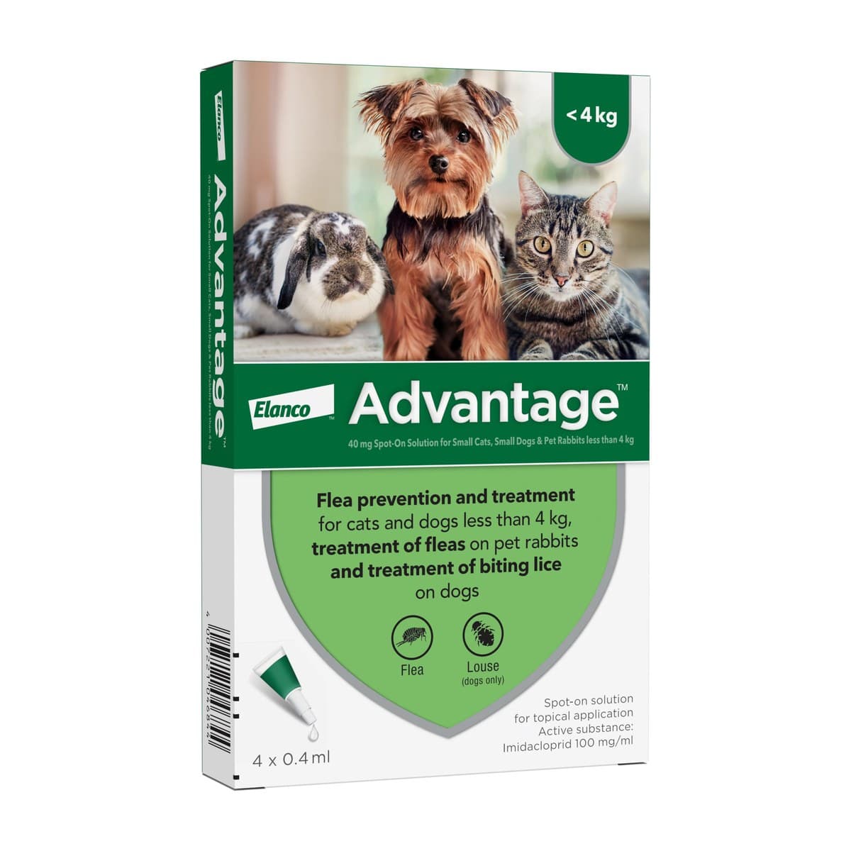 Advantage Spot-On Flea Treatment for Very Small Dogs and Cats