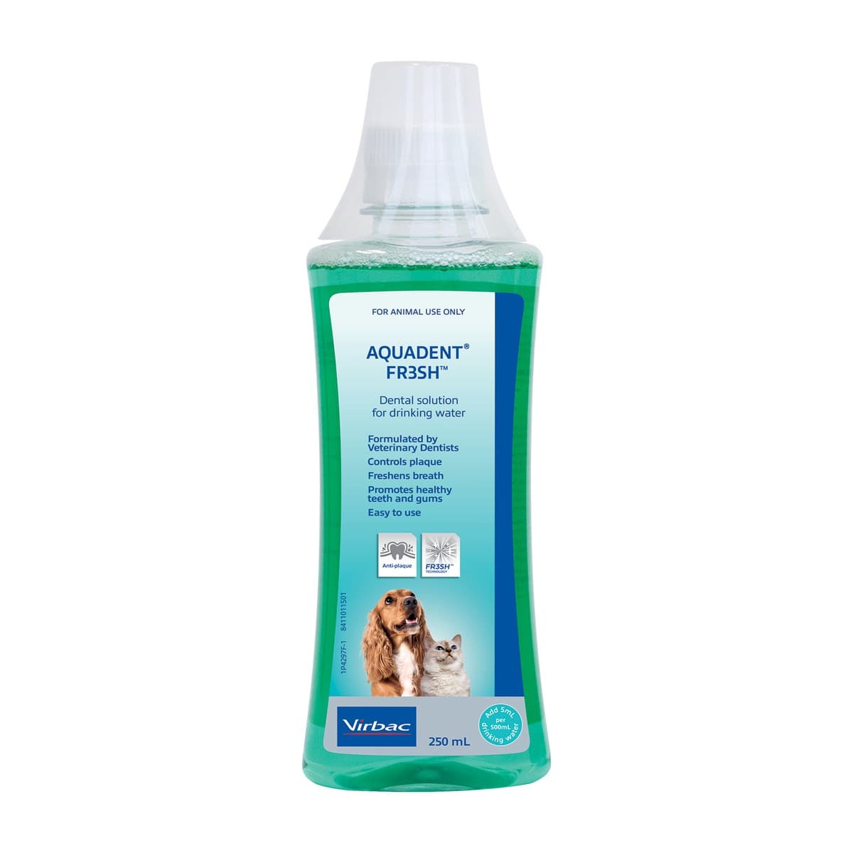 Virbac Aquadent Fresh Dental Water Additive for Dogs & Cats