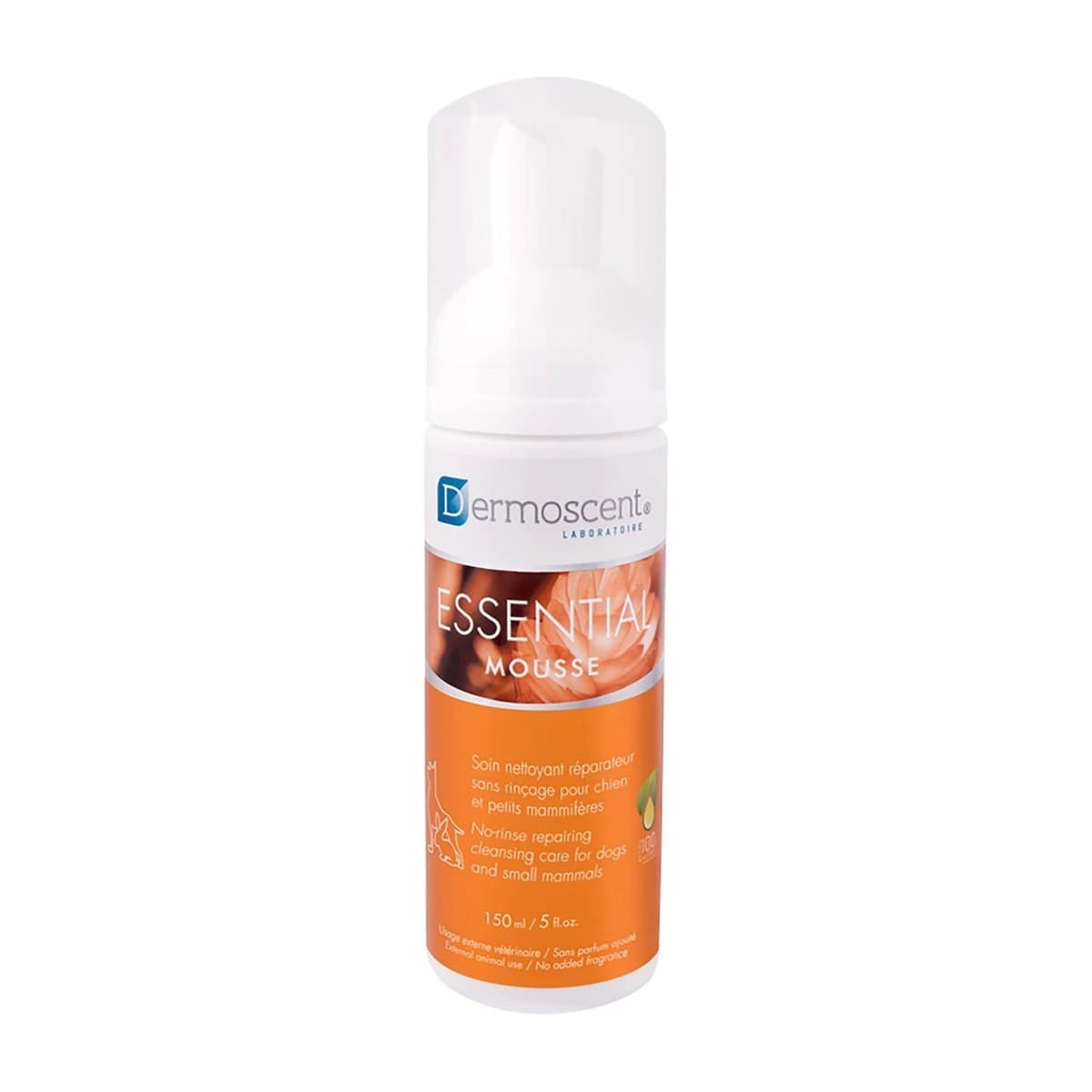 Dermoscent Essential Mousse Leave-in Foaming Cleanser for Dogs and Cats