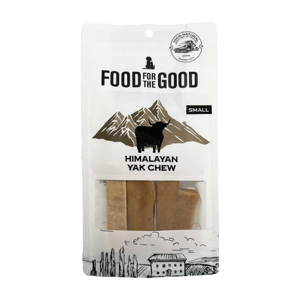 Food For The Good Yak Chew Dog Treats for Dogs - Small