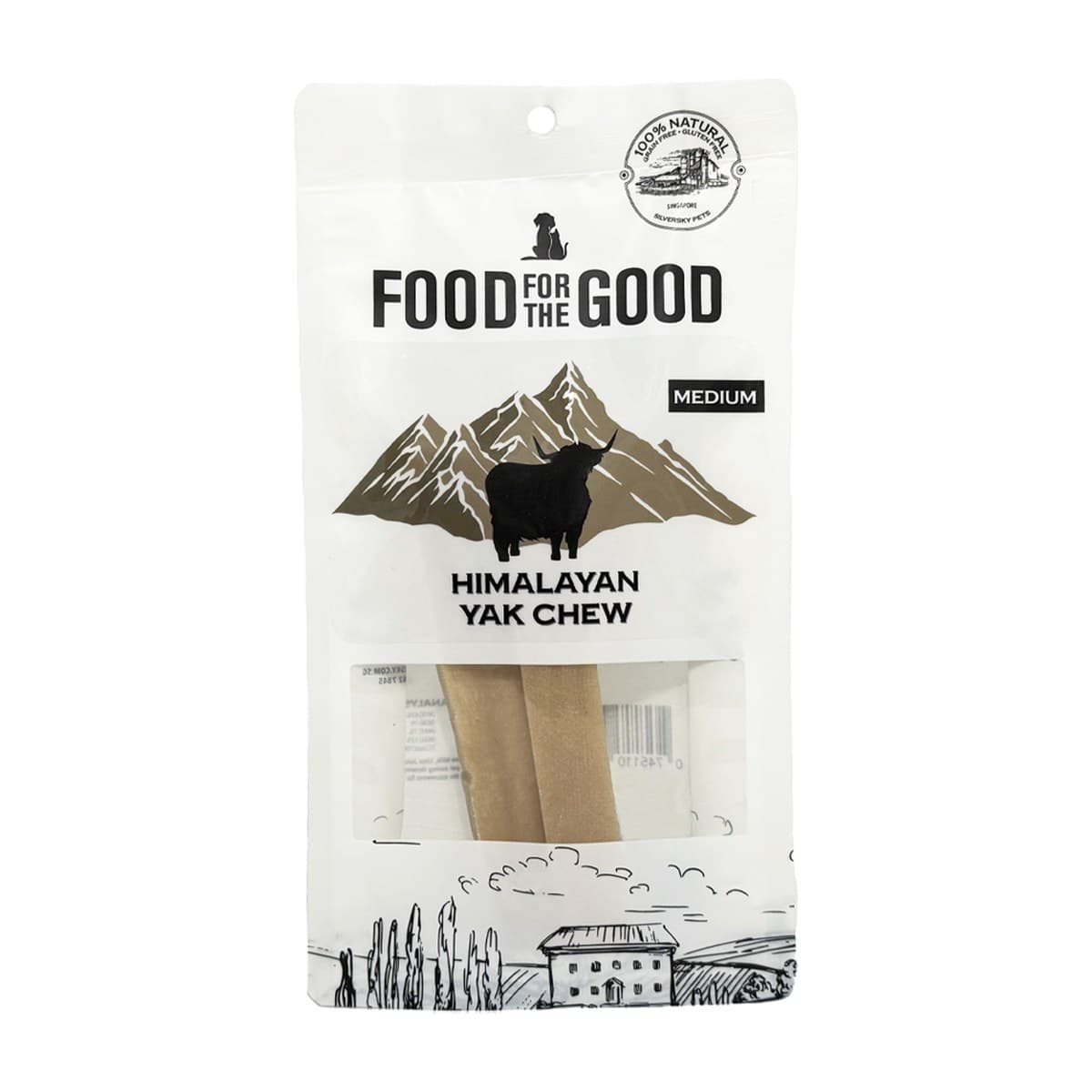 Food For The Good Yak Chew Dog Treats for Dogs - Medium