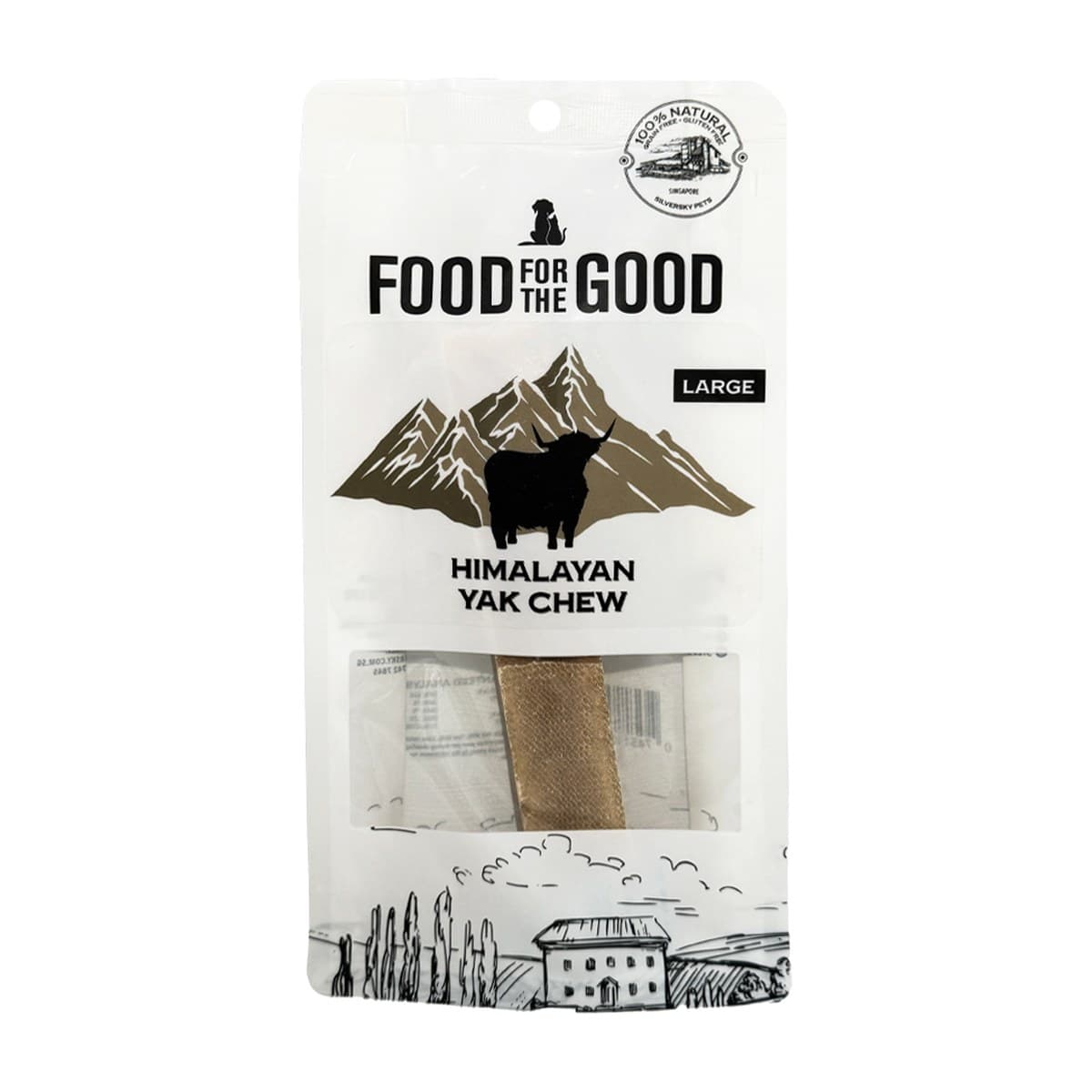 Food For The Good Yak Chew Dog Treats for Dogs - Large