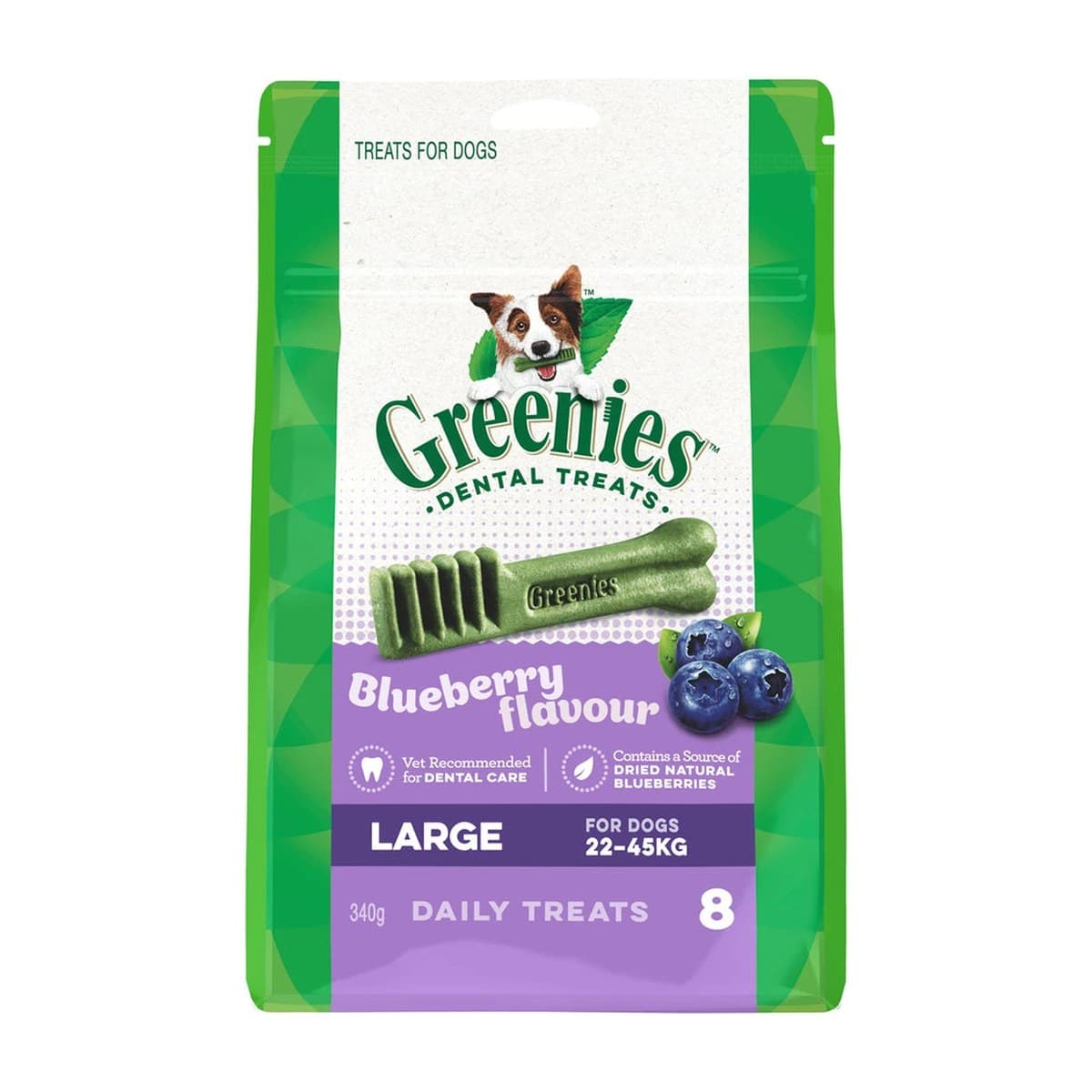 Greenies Blueberry Dental Treats for Large Dogs - 340g