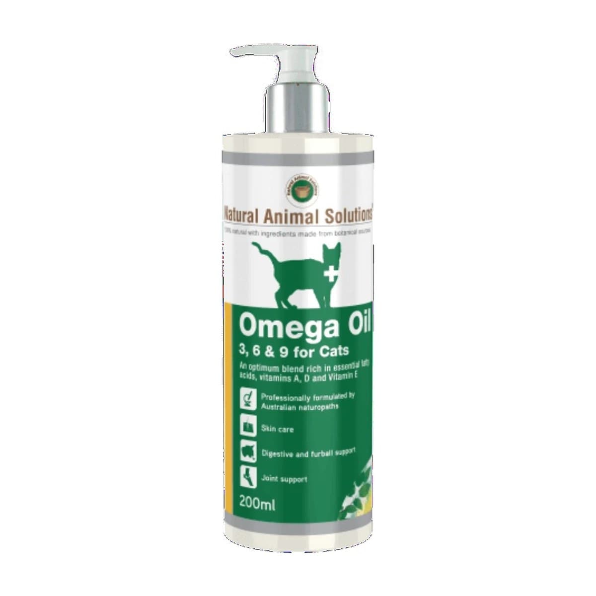 NAS Omega 3 6 & 9 Oil Supplement for Cats - 200ml