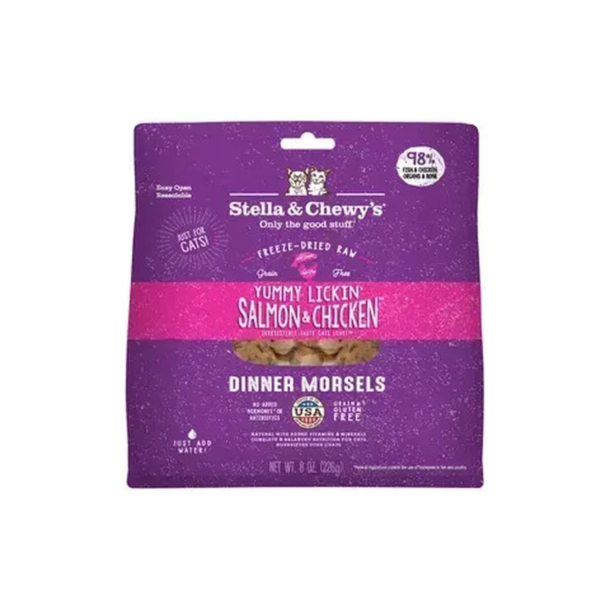 Stella & Chewy's Freeze-Dried Dinner Morsels Yummy Lickin' Salmon & Chicken for Cats - 225g
