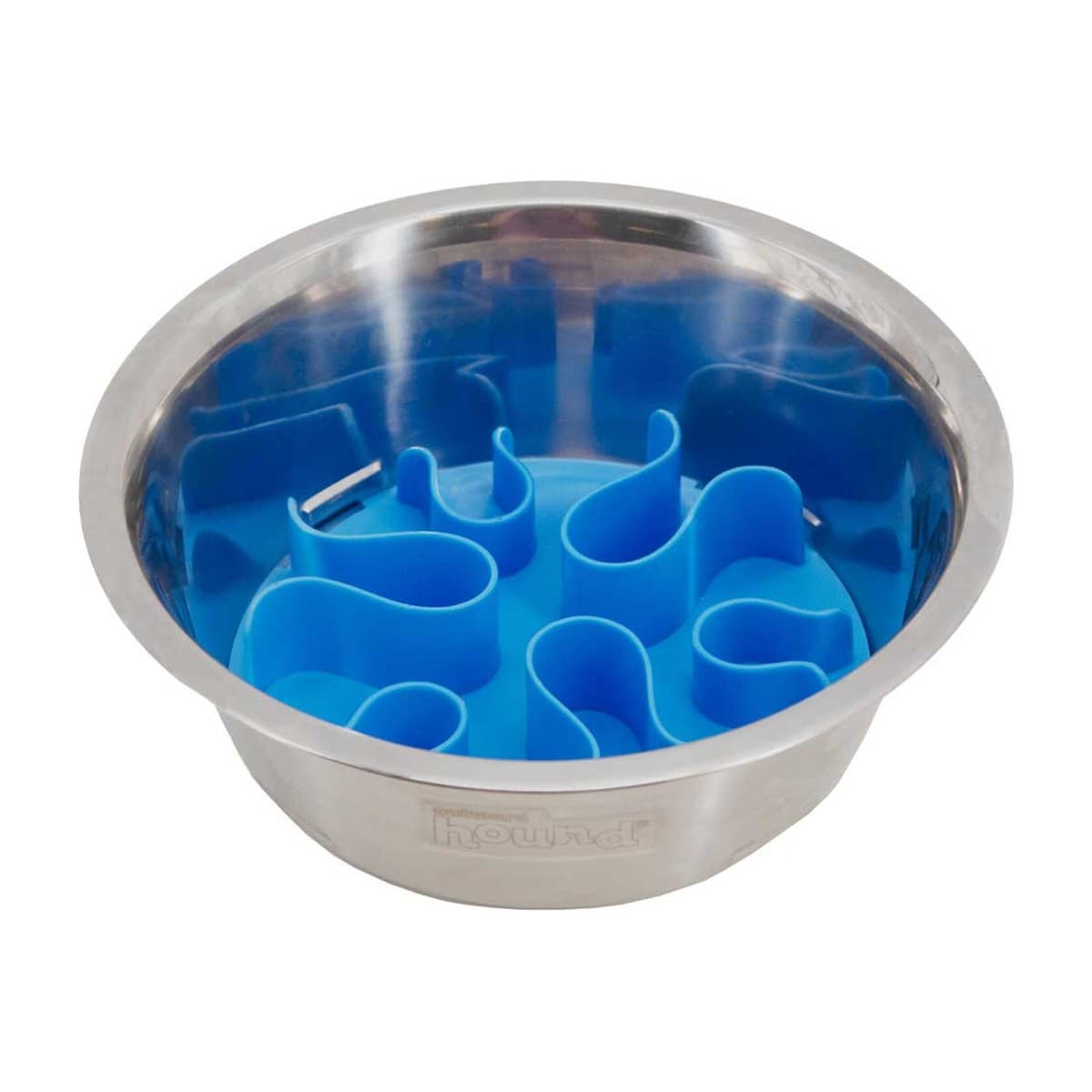 Outward Hound Stainless Steel Slow Feeder Bowl with Removable Insert for Dogs