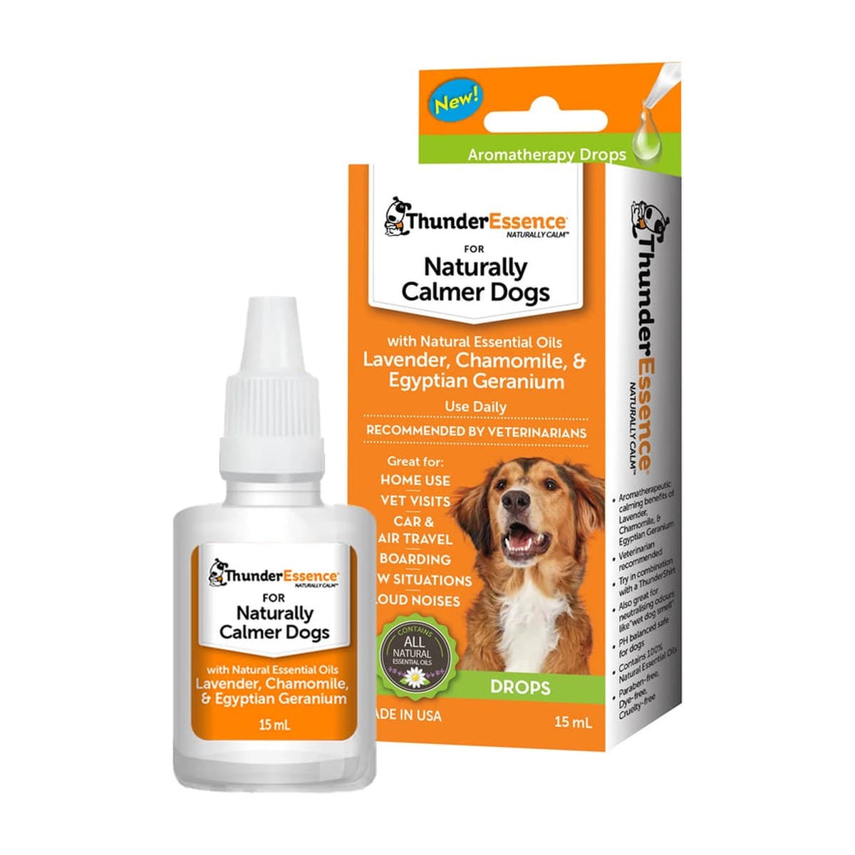 ThunderEssence Lavender Chamomile and Egyptian Geranium Essential Oil Blend for Dogs - 15ml