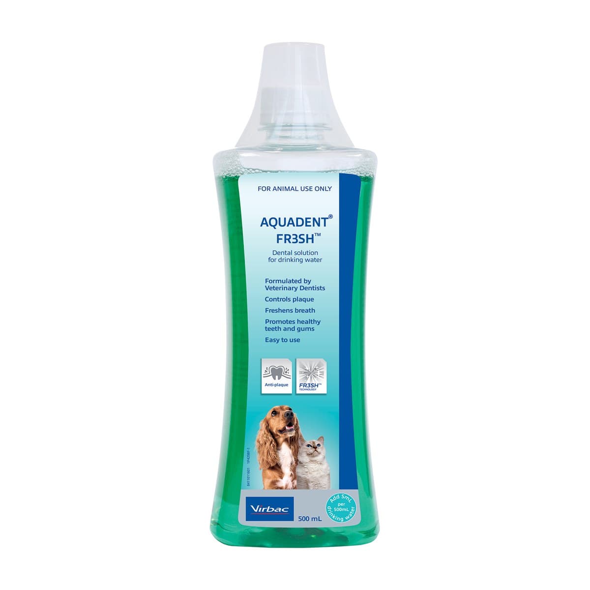 Virbac Aquadent Fresh Dental Water Additive for Dogs & Cats