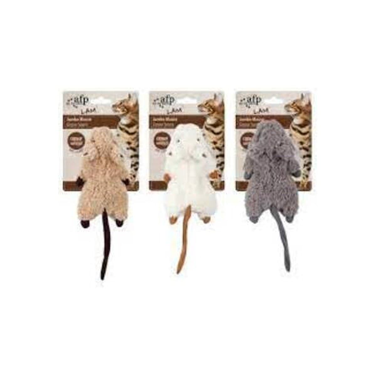 Lam Cat Jumbo Crinkle Catnip Rodent Toy for Cats