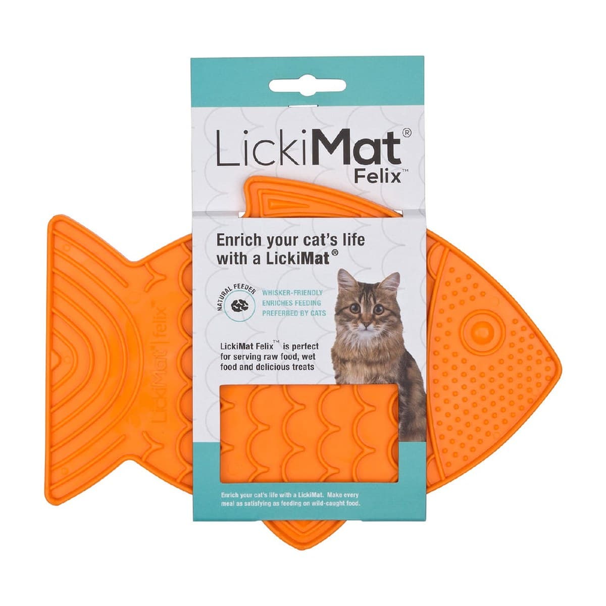 LickiMat Felix Slow Feeder Mat for Cats
