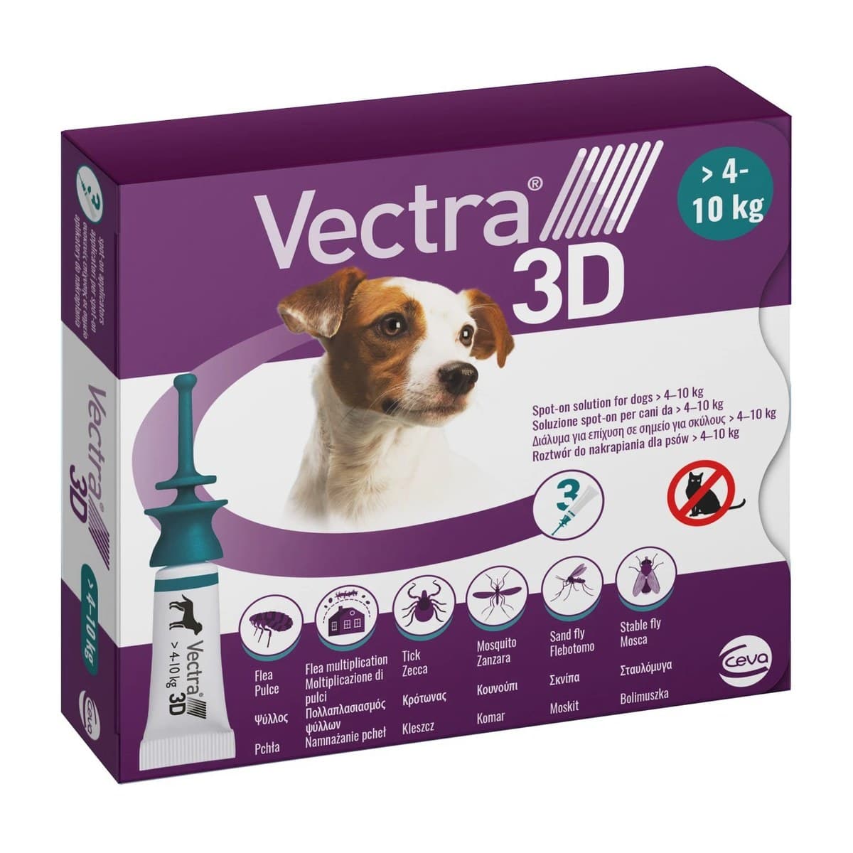 Vectra 3D Flea Tick and Mosquito Spot-On Treatment for Small Dogs - 3 Pack