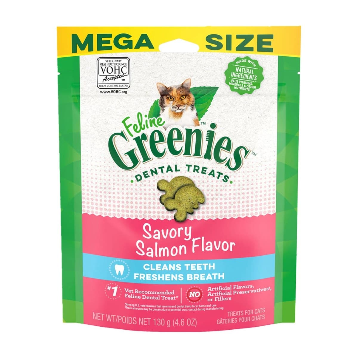 Feline Greenies Salmon Dental Treats for Cats