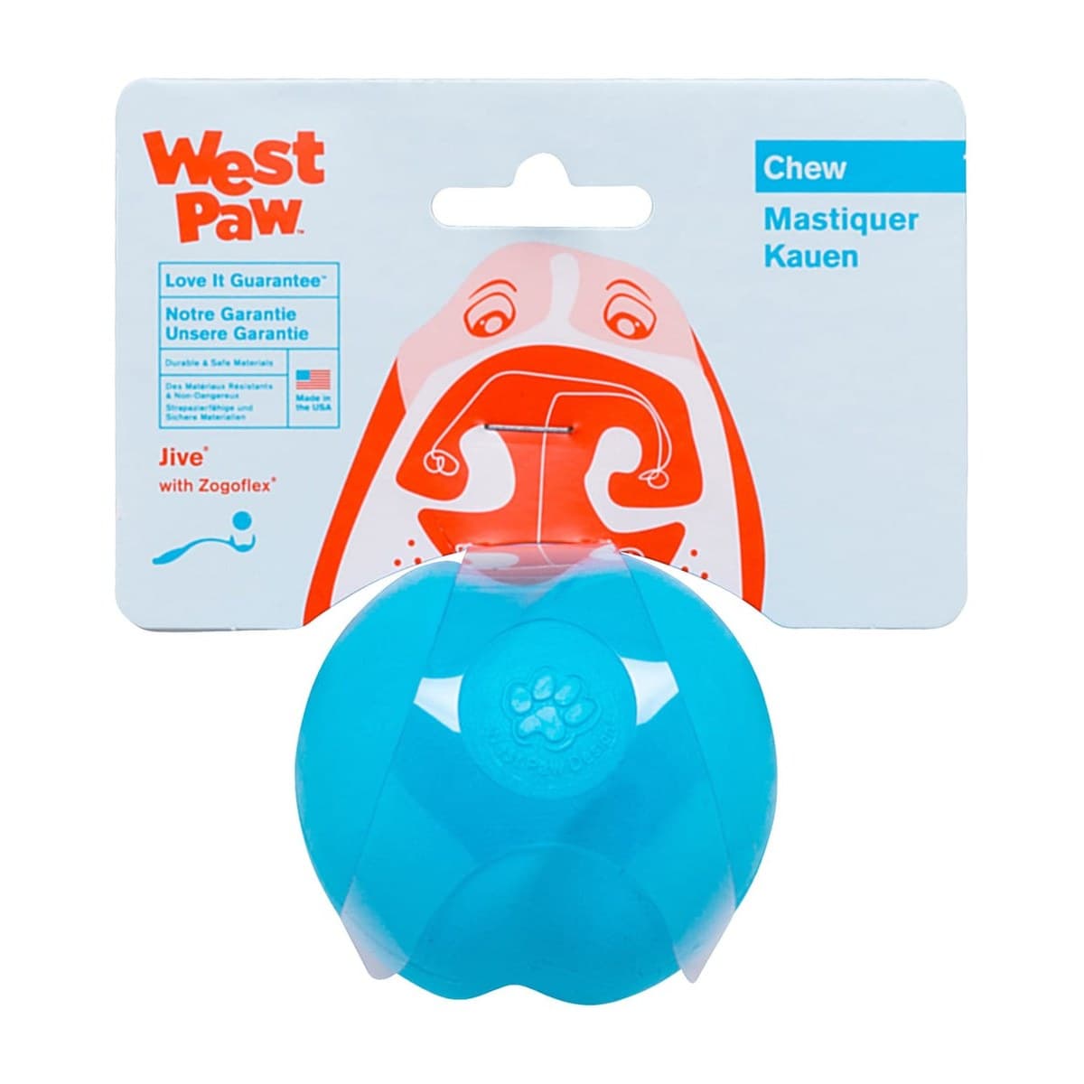 West Paw Zogoflex Jive Ball for Dogs – Small