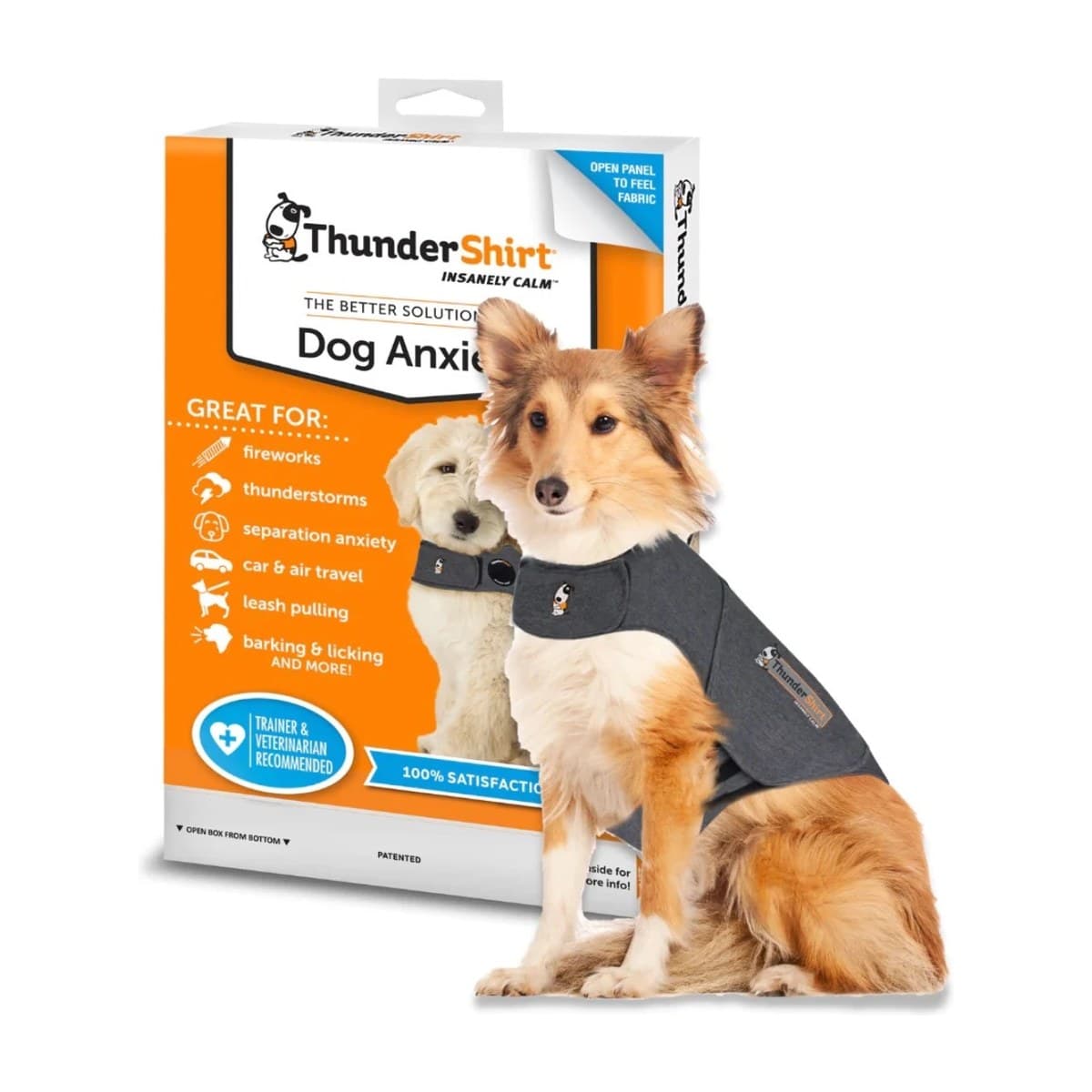 ThunderShirt Calming Pressure Wrap Shirt for Dogs - Large Dogs