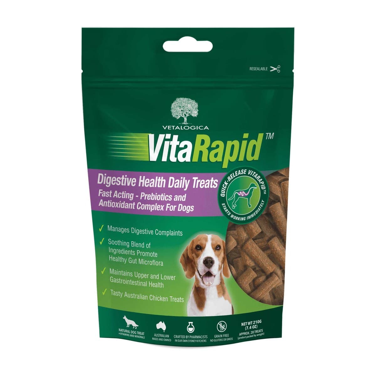 Vetalogica Digestive Health Daily Treats for Dogs - 210g