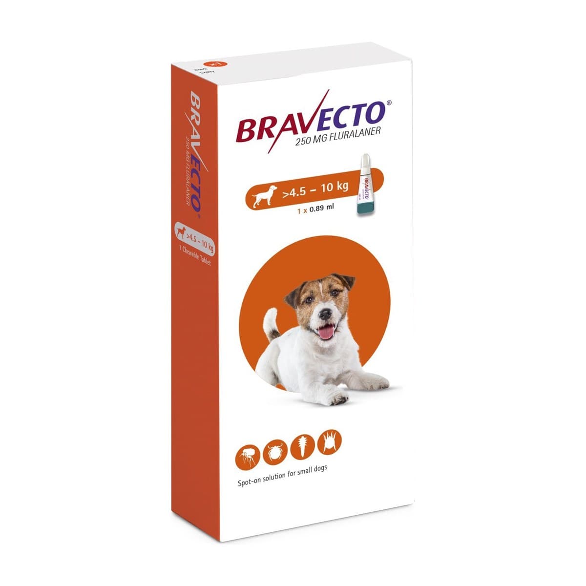 Bravecto Topical Flea and Tick Treatment for Small Dogs - 1 Dose