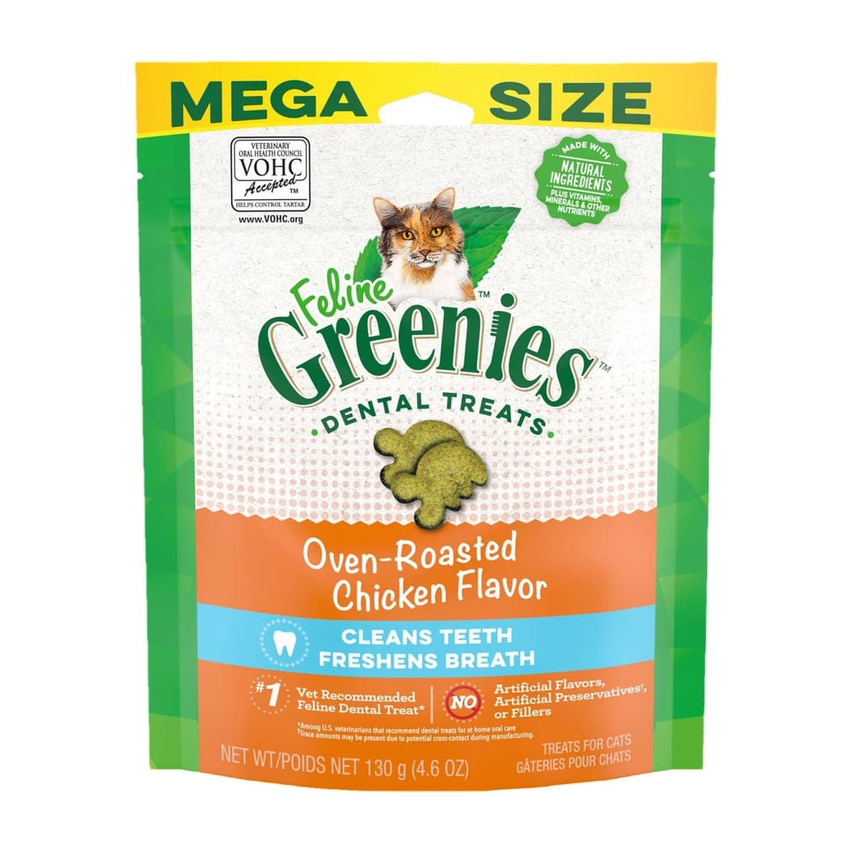 Feline Greenies Chicken Dental Treats for Cats