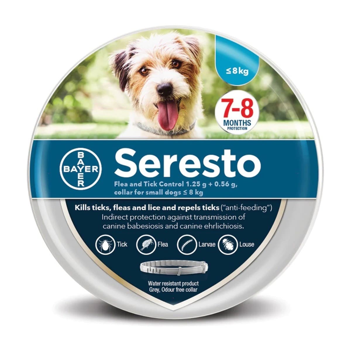 Seresto Flea and Tick Collar for Small Dogs - Up to 8kg