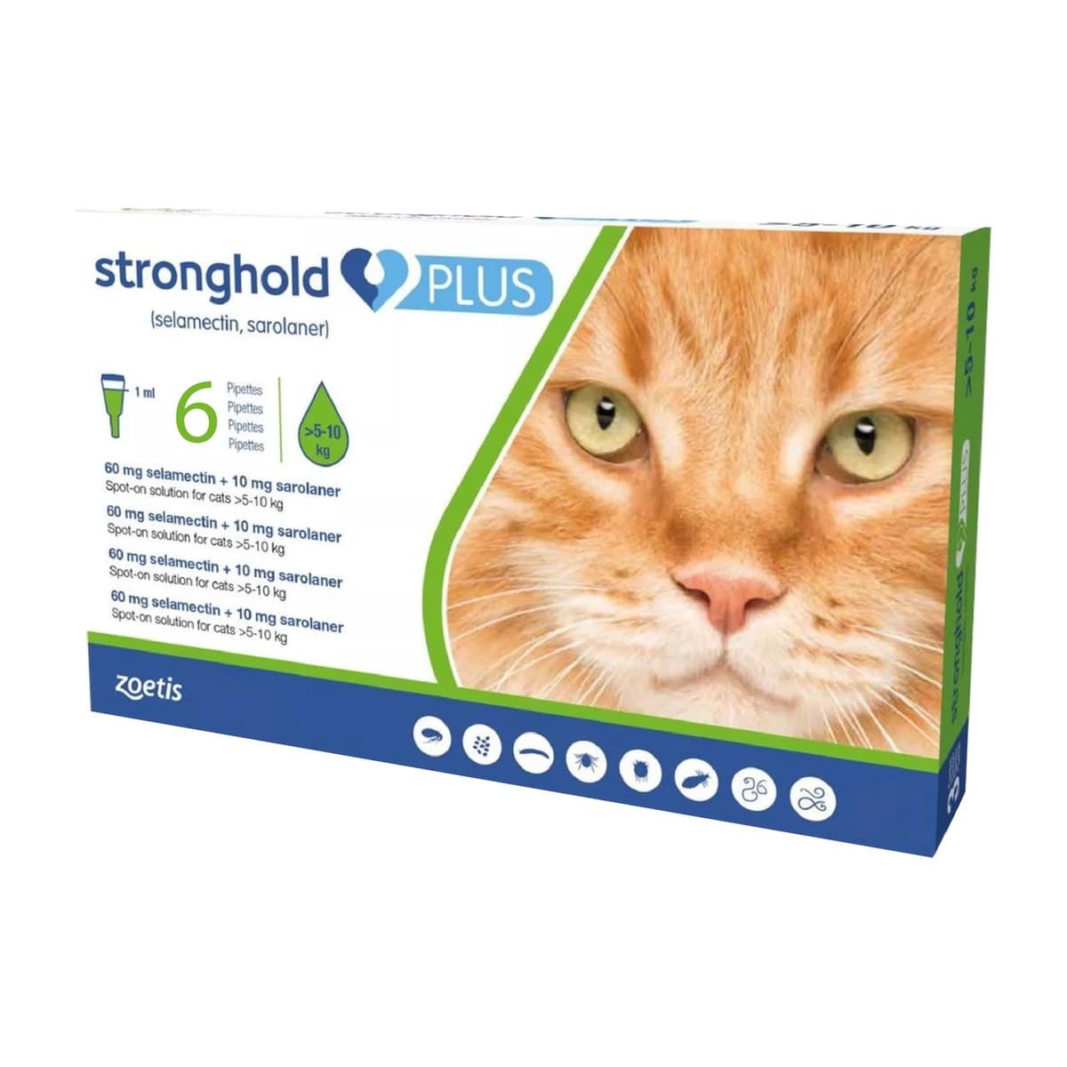 Stronghold Plus Spot-On for Cats 5–10kg