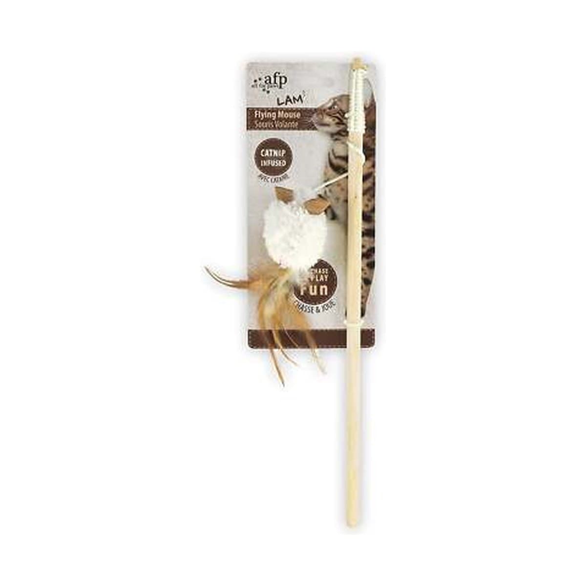 Lam Cat Flying Mouse Wand Toy for Cats