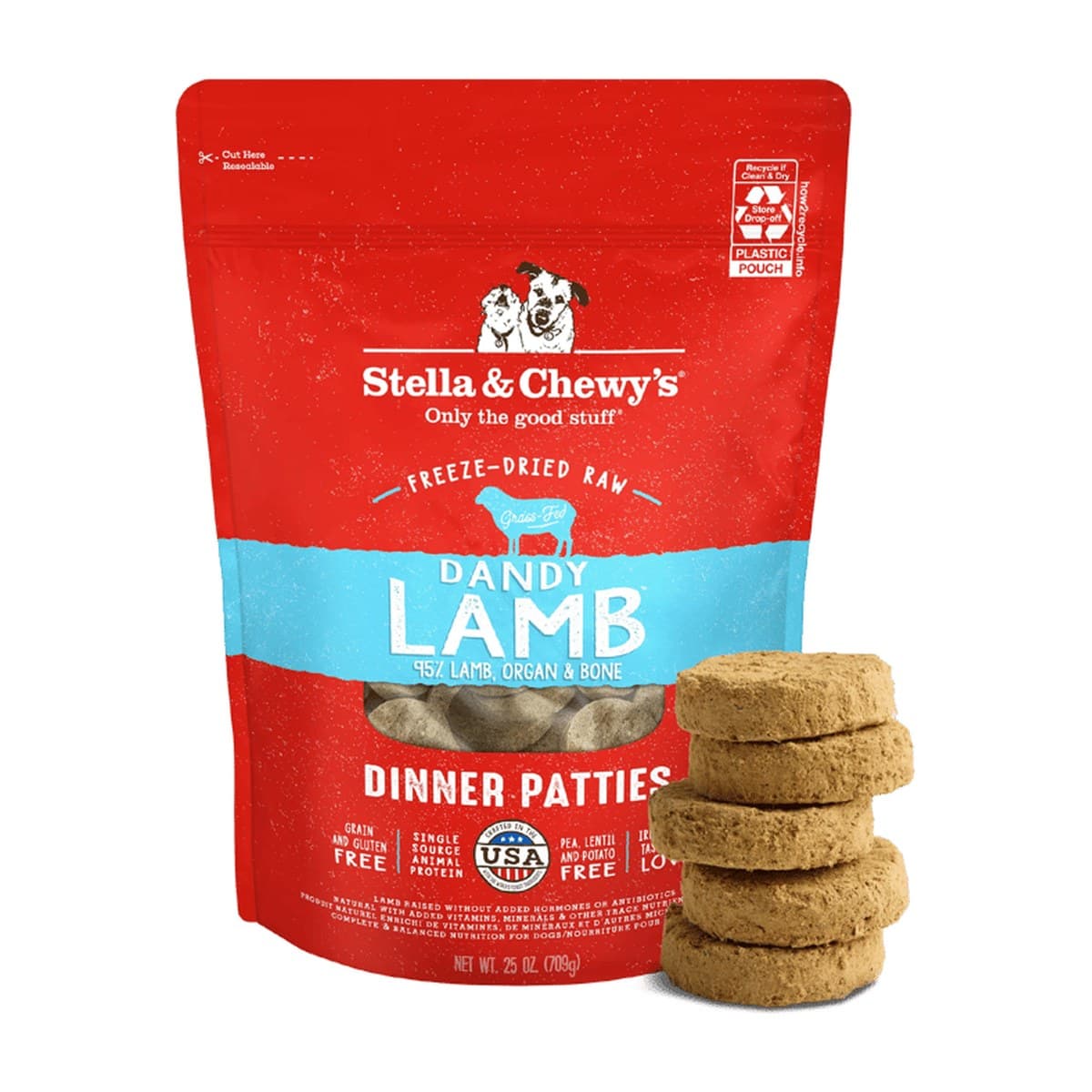Stella & Chewy's Freeze-Dried Lamb Dinner Patties for Dogs