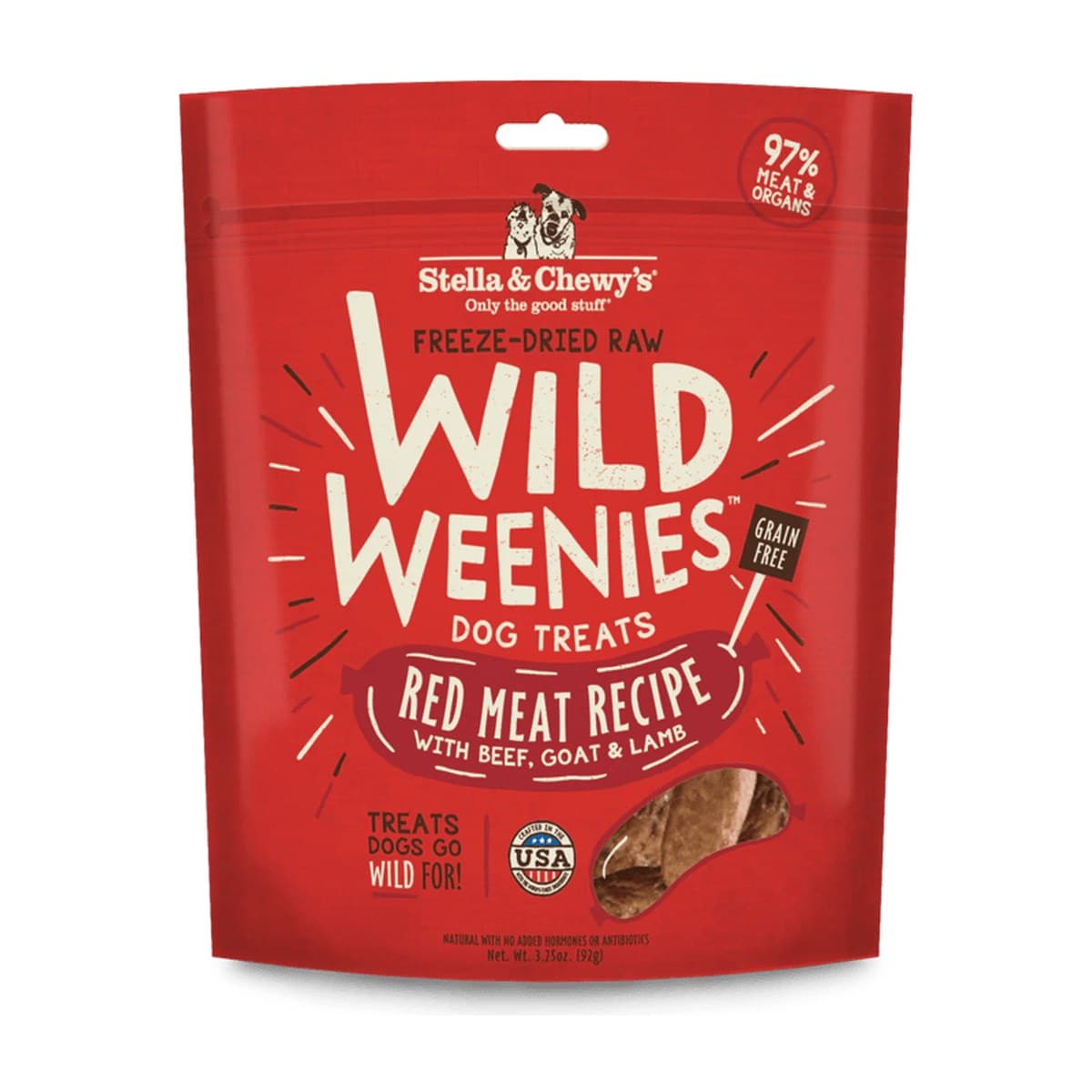 Stella & Chewy's Wild Weenies Red Meat Treats for Dogs - 92g