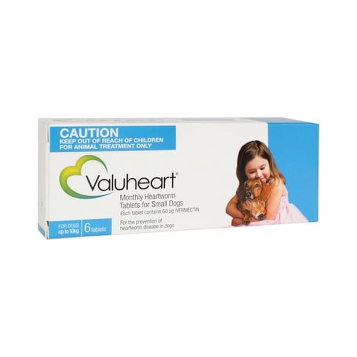 Valuheart Heartworm Tablets for Dogs up to 10kg - 6 Tablets