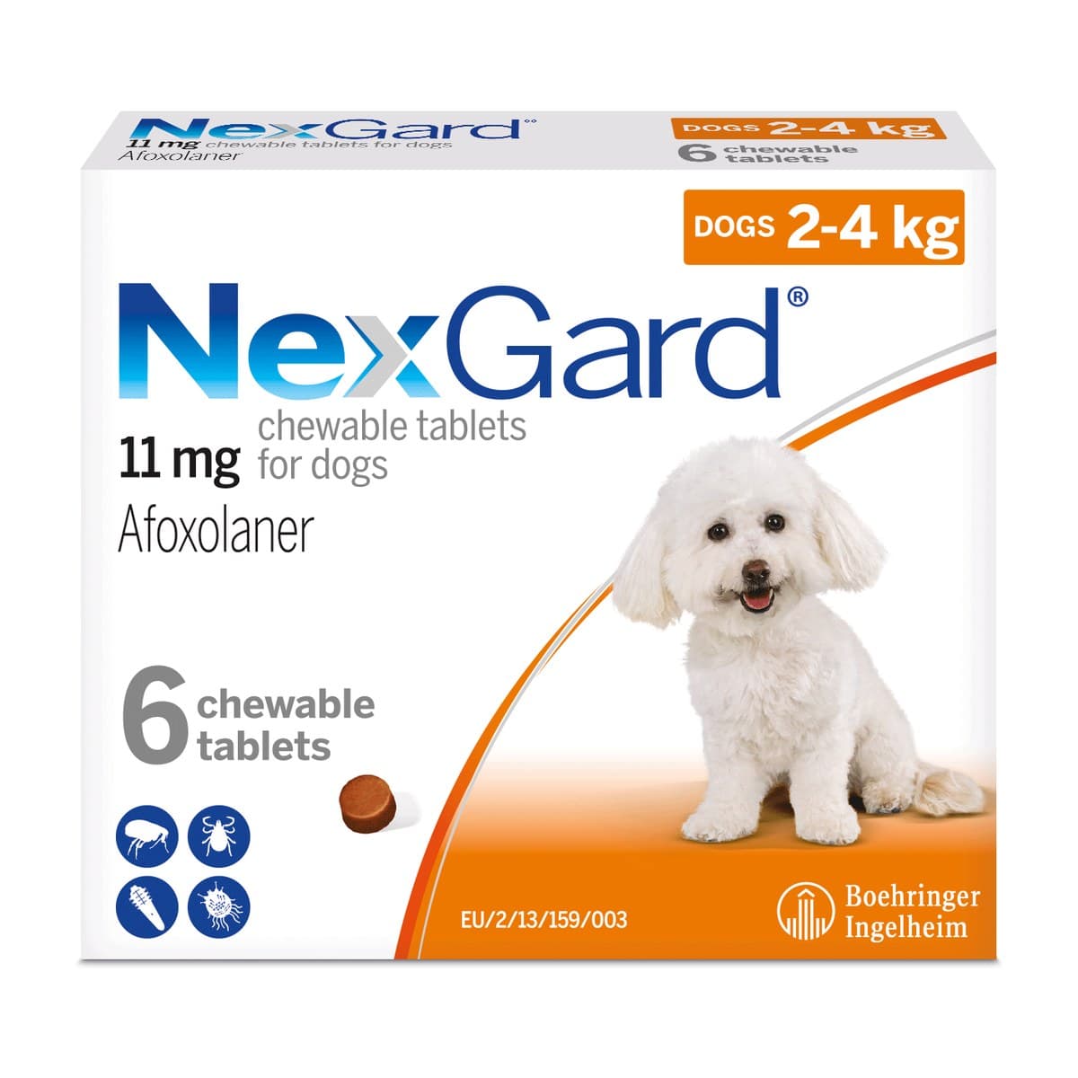 NexGard Flea & Tick Chews for Dogs 2–4kg