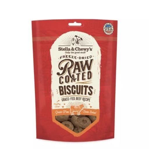 Stella & Chewy’s Raw Coated Beef Biscuits Dog Treats for Dogs - 252g