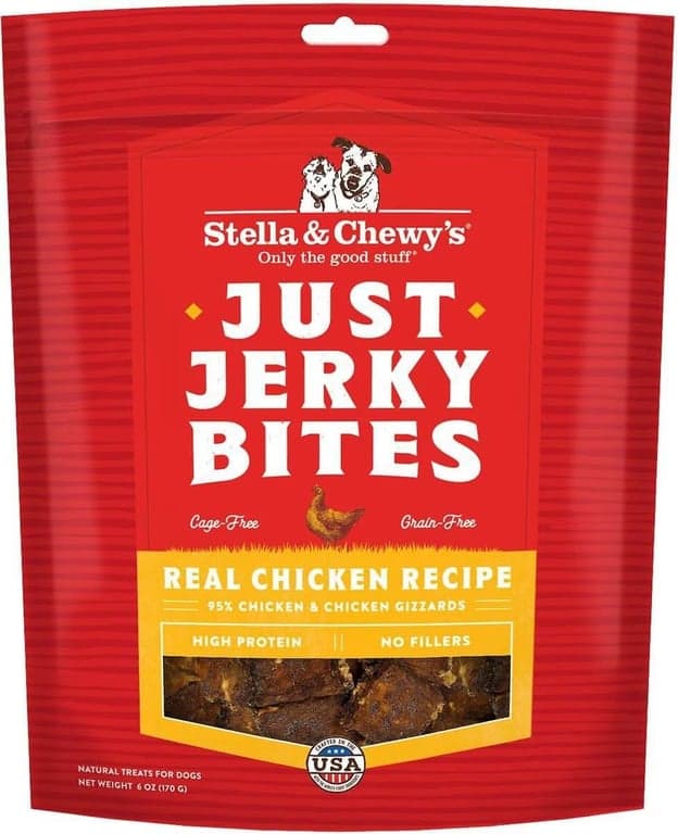 Stella & Chewy's Just Jerky Bites Chicken Dog Treats for Dogs - 168g