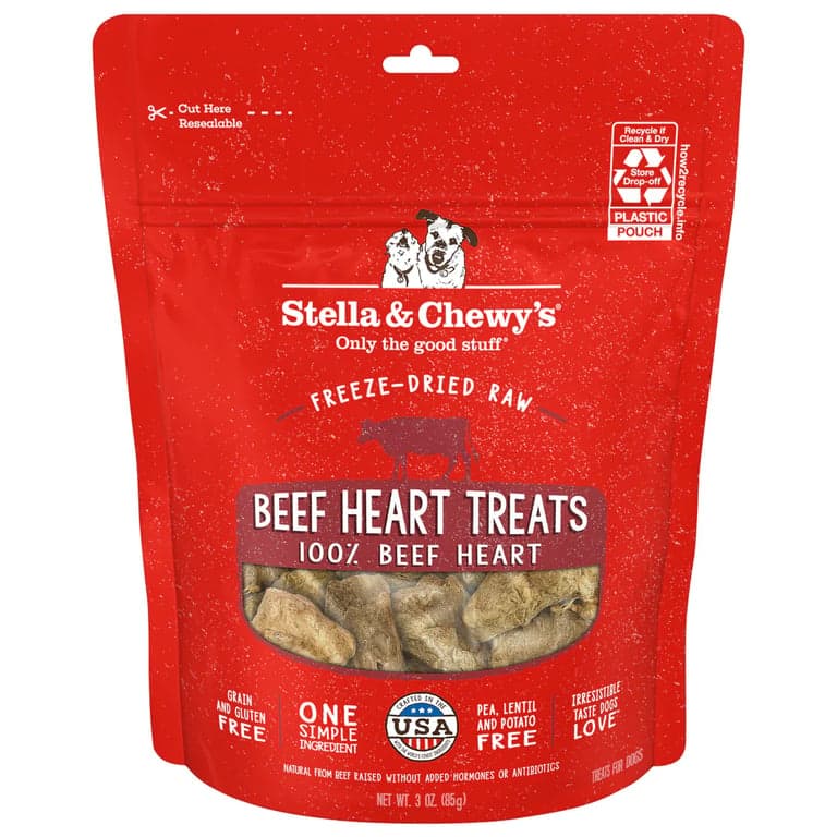 Stella & Chewy’s Freeze-Dried Beef Heart Single-Ingredient Treats for Dogs - 84g